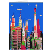 De Sterrige Nacht van Philadelphia Wenskaart