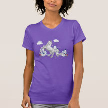 De sterrige sterrige nacht van de eenhoorn tshirt