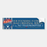 De stichters versus de sticker van de Bumper TOTUS Bumpersticker