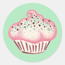 De Sticker van Cupcake
