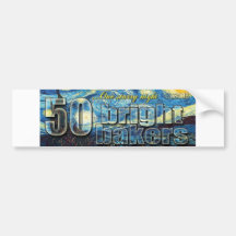 De Sticker van de bumper - 50 Heldere Bakkers Bumpersticker
