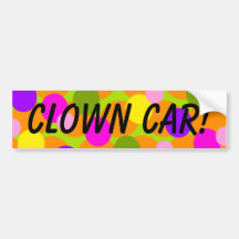 De Sticker van de Bumper van de Auto van de Clown  Bumpersticker