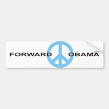 DE STICKER VAN DE BUMPER VAN DE CAMPAGNE OBAMA BUMPERSTICKER