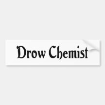 De Sticker van de Bumper van de Chemicus van Drow Bumperstickers