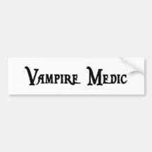De Sticker van de Bumper van de Dokter van de vamp Bumpersticker