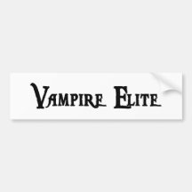 De Sticker van de Bumper van de Elite van de vampi Bumpersticker