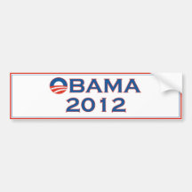 De Sticker van de Bumper van de Verkiezing van Oba Bumpersticker
