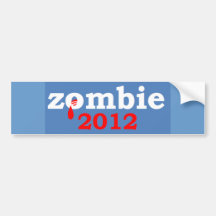 De Sticker van de Bumper van de zombie 2012 Bumpersticker