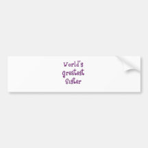 De Sticker van de Bumper van de zuster Bumpersticker