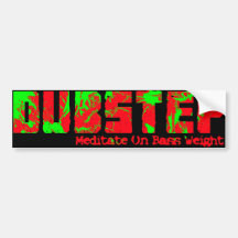 De Sticker van de Bumper van Dubstep Bumpersticker