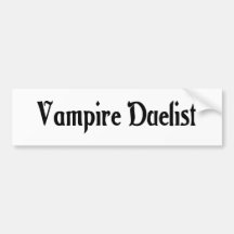 De Sticker van de Bumper van Duelist van de vampie Bumpersticker