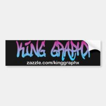 De Sticker van de Bumper van Graphx van de koning Bumpersticker