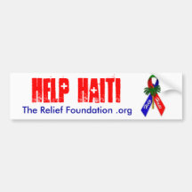 De Sticker van de Bumper van Haïti van de hulp Bumperstickers