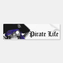 De Sticker van de Bumper van het Leven van de pira Bumperstickers