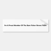De Sticker van de Bumper van het Team van de straa Bumperstickers