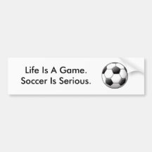 De Sticker van de Bumper van het voetbal Bumperstickers