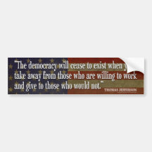 De Sticker van de Bumper van Jefferson Bumperstickers