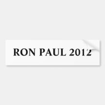 DE STICKER VAN DE BUMPER VAN RON PAUL 2012 BUMPERSTICKERS