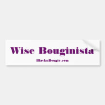 De Sticker van de Bumper "wijze Bouginista" Bumperstickers