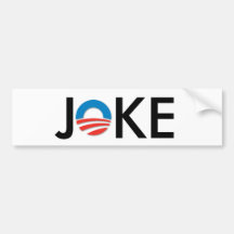 De sticker van de de grappenbumper van anti-Obama Bumpersticker