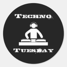 De Sticker van de Dinsdag van Techno