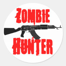 De Sticker van de Jager van de zombie
