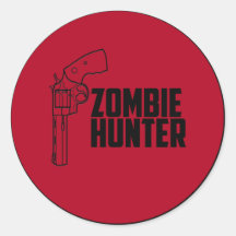 De sticker van de Jager van de zombie