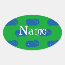 De Sticker van de Jongen van de Blauwe vinvis stickers