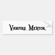 De Sticker van de Mentor van de vampier Bumpersticker
