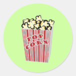 De Sticker van de popcorn!