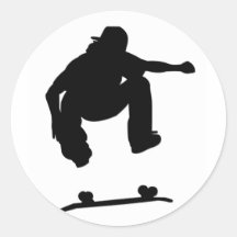 De Sticker van de schaatser