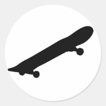 De sticker van de schaatser