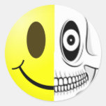 De Sticker van de Schedel van Smiley
