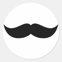 De Sticker van de snor