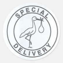 De Sticker van de spoedbestelling