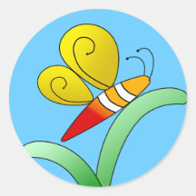 De Sticker van de vlinder