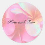 De Sticker van de Waterverf van Plumeria