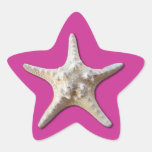 De Sticker van de zeester - Heet Roze