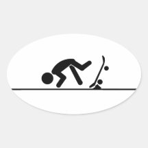 De Sticker van Faceplant