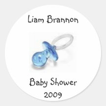 De sticker van het baby shower