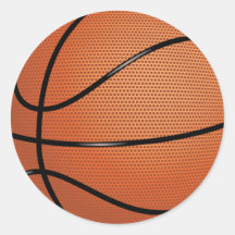 De Sticker van het basketbal