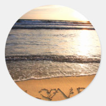 De Sticker van het Huwelijk van het strand