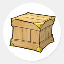 De Sticker van het krat