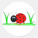 De Sticker van het lieveheersbeestje