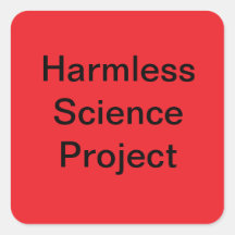 De Sticker van het Project van de wetenschap