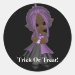 De Sticker van het trick or treat
