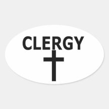 De Sticker van het Venster van de geestelijkheid