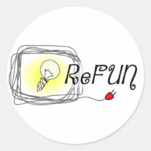 De sticker van ReFUN