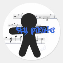 De stickerblad van de peperkoek "van de Piraat"