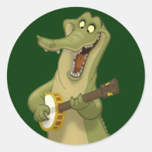 De Stickers van banjo-Strummin Gator